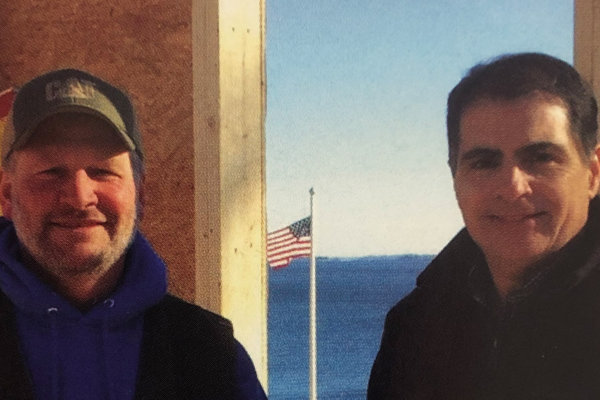 Lead foreman Peter Mitchell and project manager Steve Marin.